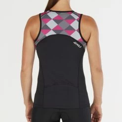 2XU Women's Active Tri Singlet - 2018 -Women's sports Sales WT4866a BLK RPP 02 15649.1517516602
