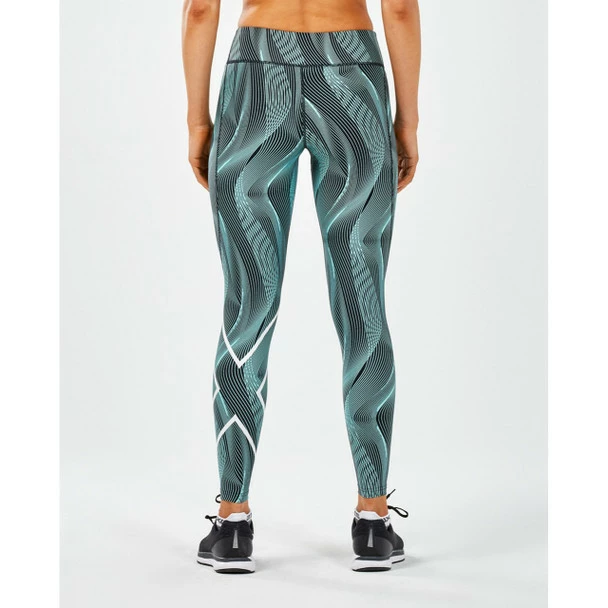 2XU Women's Mid-Rise Print Compression Tights - 2019 4 2XU Women's Mid-Rise Print Compression Tights - 2019 - Image 2