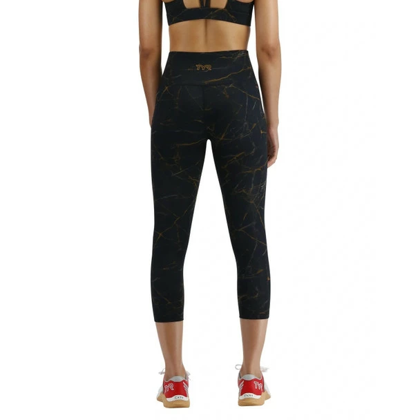 TYR Women's Goldstone High-Rise 3/4 Leggings - 2023 4 TYR Women's Goldstone High-Rise 3/4 Leggings - 2023 - Image 2