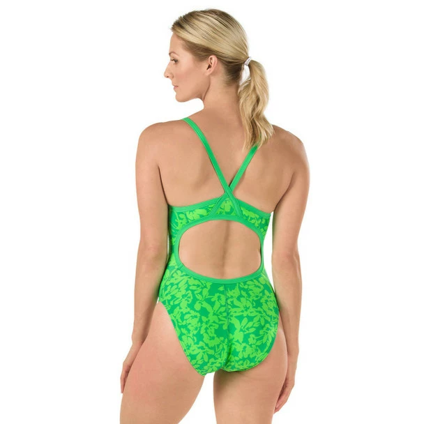 Speedo Women's Flowerista Flyback Swimsuit - 2017 4 Speedo Women's Flowerista Flyback Swimsuit - 2017 - Image 2
