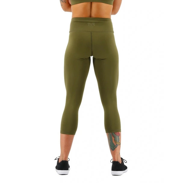 TYR Women's Solid High-Rise 3/4 Legging - 2023 4 TYR Women's Solid High-Rise 3/4 Legging - 2023 - Image 2