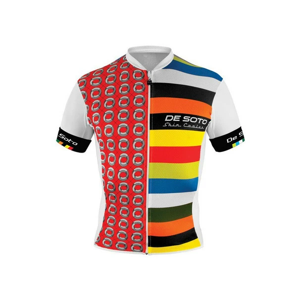 DeSoto Men's Skincooler Full Zip Short Sleeve Tri Top - 2019 6 DeSoto Men's Skincooler Full Zip Short Sleeve Tri Top - 2019 - Image 4