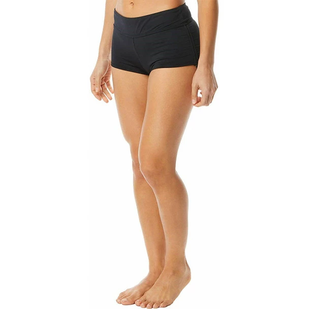 TYR Women's Solid Della Boyshort Swim Bottom - 2023 3 TYR Women's Solid Della Boyshort Swim Bottom - 2023