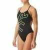 TYR Women's TYR Big Logo Cutoutfit Swimsuit - 2021 2 TYR Women's TYR Big Logo Cutoutfit Swimsuit - 2021 -Women's sports Sales blackyellow 25893.1562939647