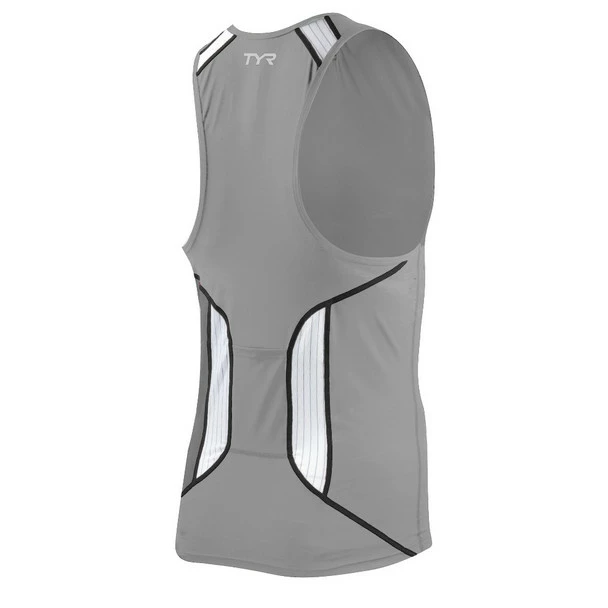 TYR Men's Carbon Tri Tank with Zipper 4 TYR Men's Carbon Tri Tank with Zipper - Image 2